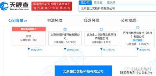 B站战略投资基础软件服务商 北京墨比努斯，持股20%强化技术生态